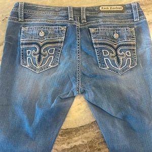Rock Revival Anzelie Easy Boot Jeans Size 36 Length 34